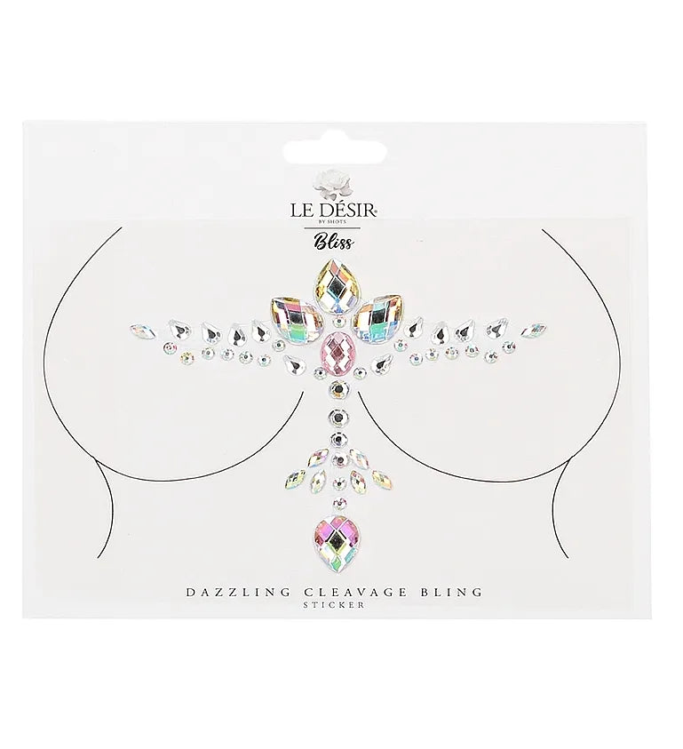 Dazzling Cleavage Bling Sticker - Take A Peek