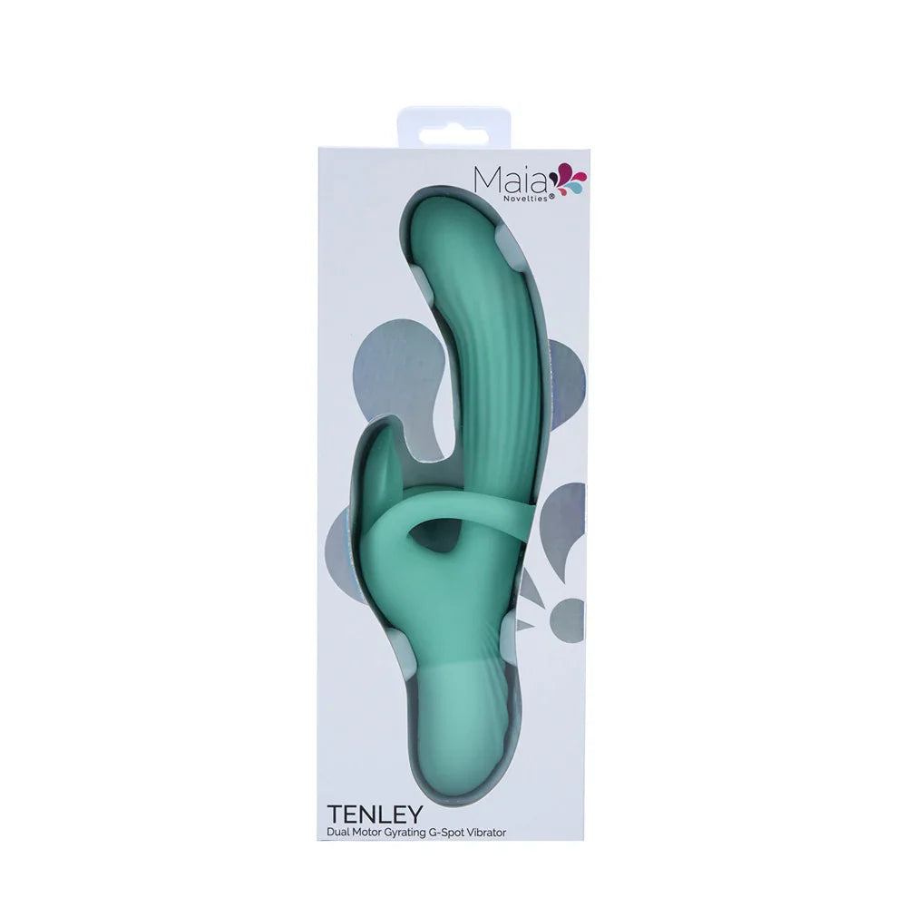 Maia TENLEY - Mint Green 24.1 cm USB Rechargeable Gyrating Rabbit Vibrator