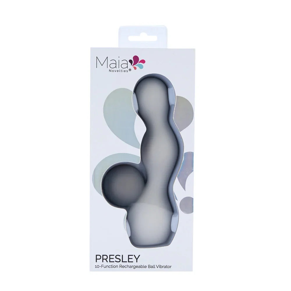 Maia PRESLEY - Grey 15.2 cm USB Rechargeable Rabbit Vibrator