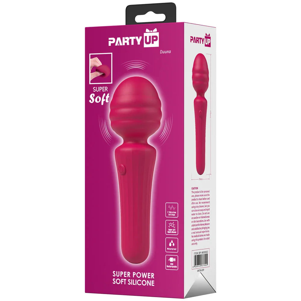 Party Up DUUNA - - 16.9 cm USB Rechargeable Massage Wand - Take A Peek