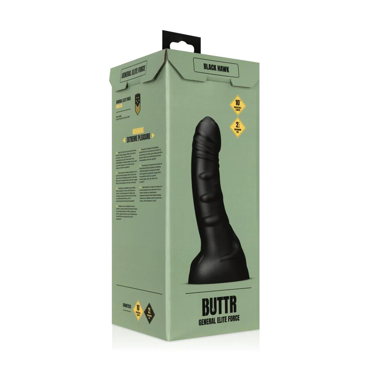 BUTTR - Black Hawk Curved Anal Dildo - Take A Peek