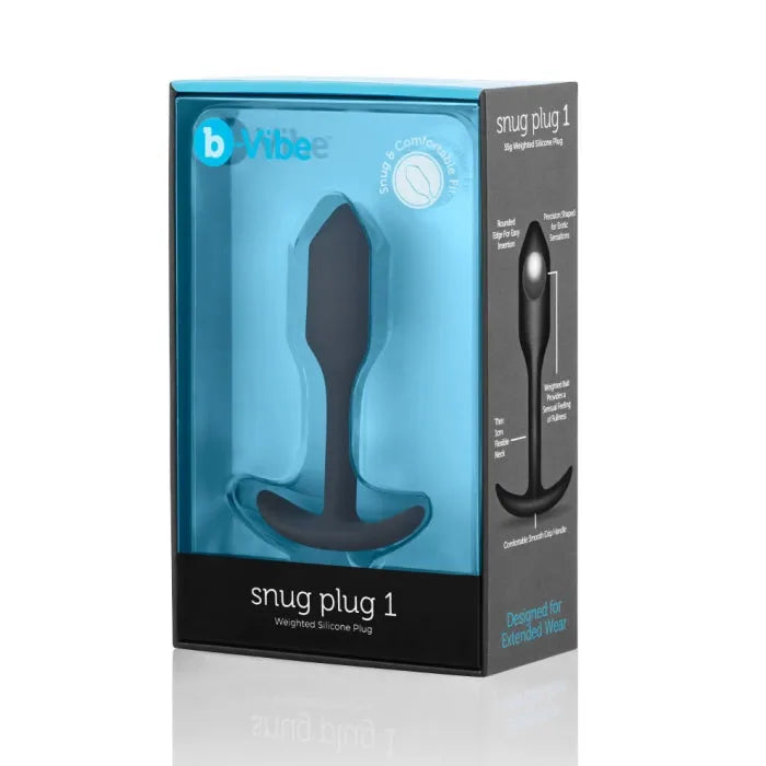 B-Vibe SNUG PLUG 1 BLACK - Take A Peek