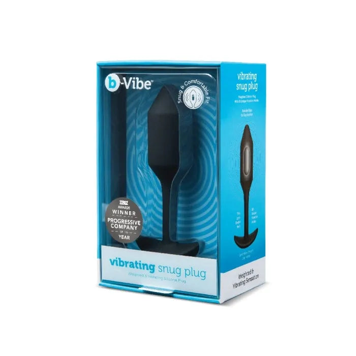 b-Vibe VIBRATING SNUG PLUG 2 BLACK - Take A Peek