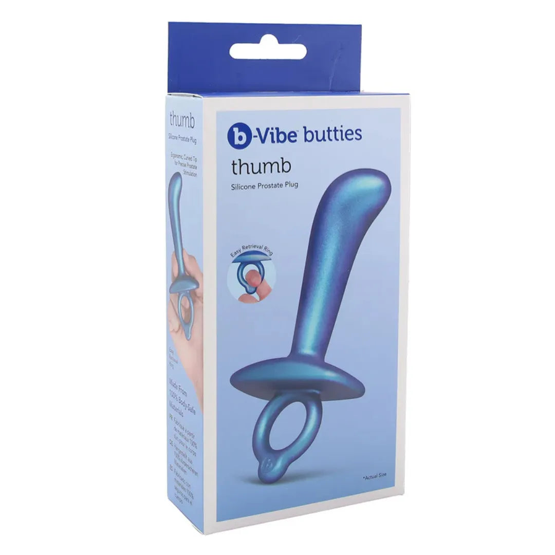B-Vibe BUTTIES THUMB SILICONE PROSTATE PLUG - Take A Peek