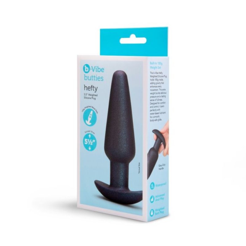b-Vibe Butties Hefty Weighted Silicone Plug-BV-114