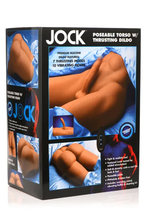 Jock Poseable Torso w/ Thrusting Dildo Medium - Take A Peek