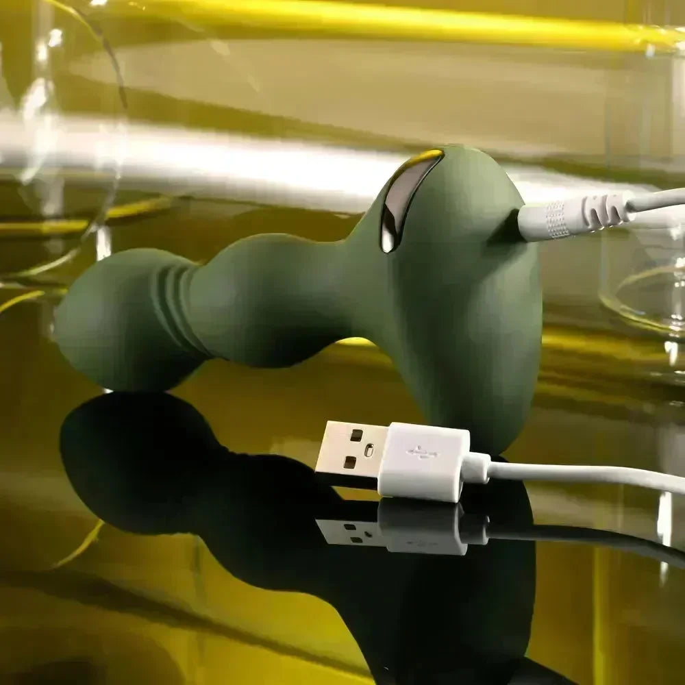 Evolved LIEUTENANT - 12.2 cm USB Rechargeable Vibrating Butt Plug - Take A Peek