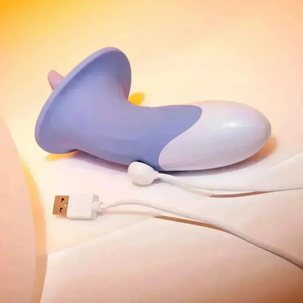Evolved LIX & KISSES - 18.7 cm USB Rechargeable Flicking Tongue Stimulator - Take A Peek