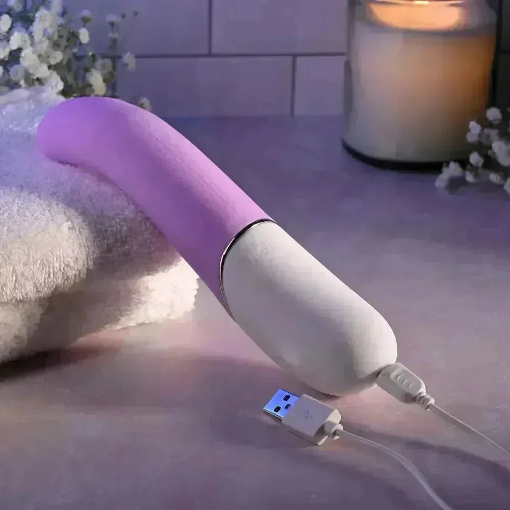 Evolved SLIP OF THE TONGUE - 21.1 cm USB Rechargeable Flicking Tongue Vibrator - Take A Peek