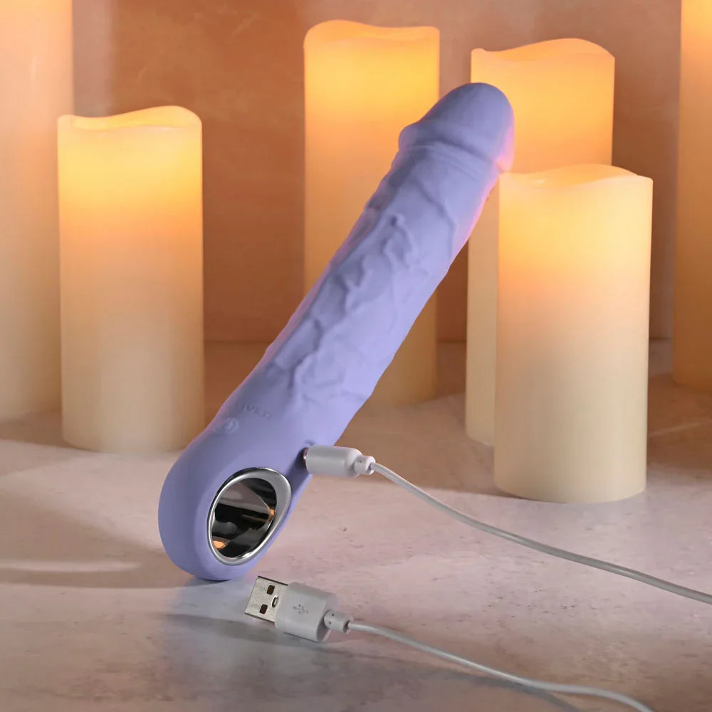 Evolved LARGE FANTASY - 21.8 cm USB Rechargeable Vibrator - Take A Peek