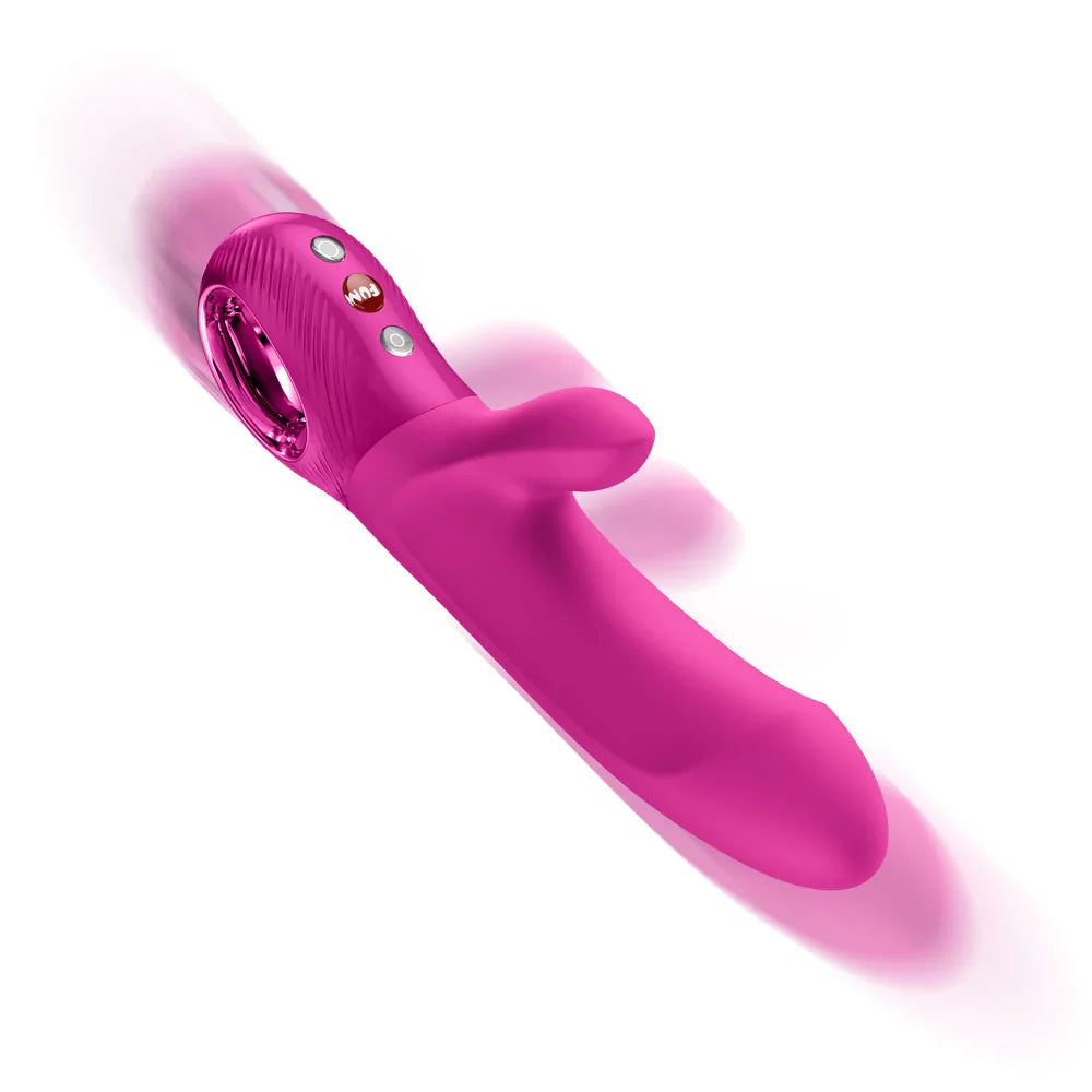 Fun Factory BI STRONIC EMBRACE Magenta - Magenta USB-C Rechargeable Thrusting Vibrator - Take A Peek