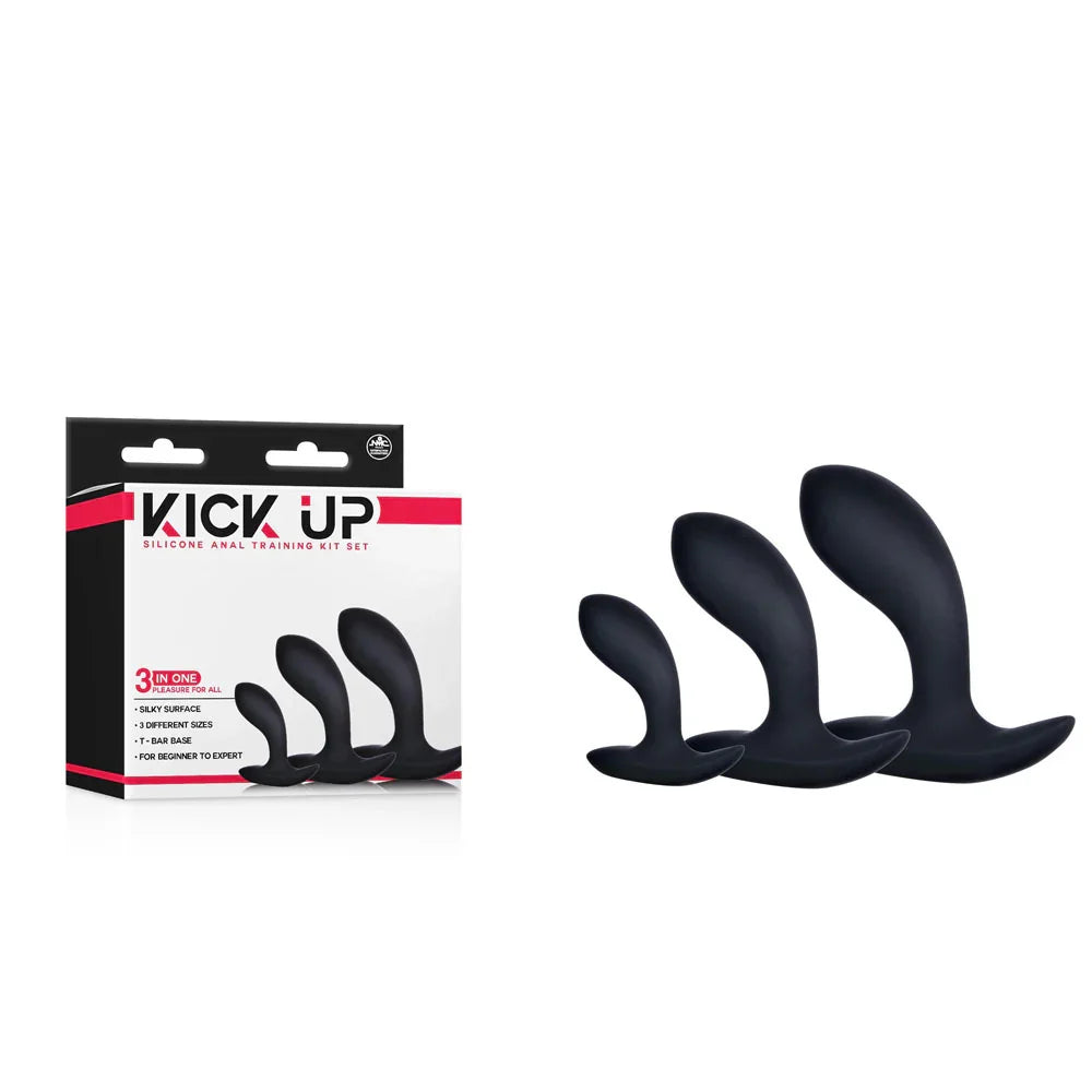 Kick Up Anal Trainer Set - Butt Plugs - Set of 3 Sizes - Take A Peek