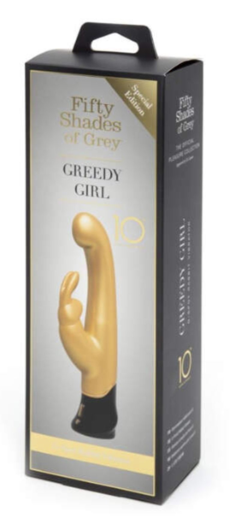 Fifty Shades of Grey Greedy Girl 10 Year Anniversary Gold Rabbit***-FS-80882