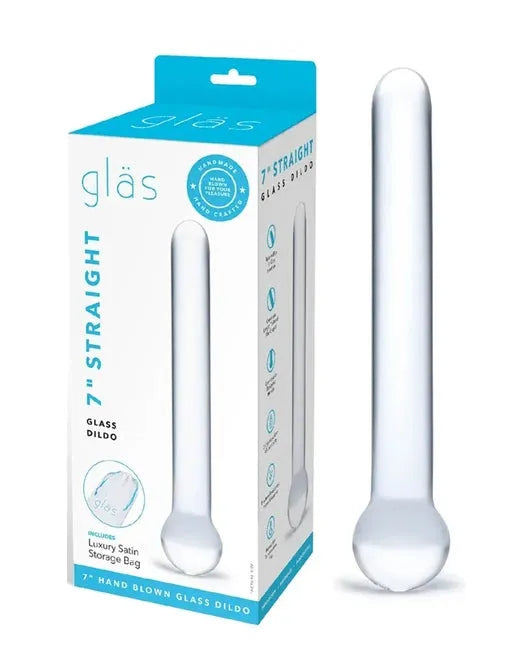7" Straight Glass Dildo - Take A Peek