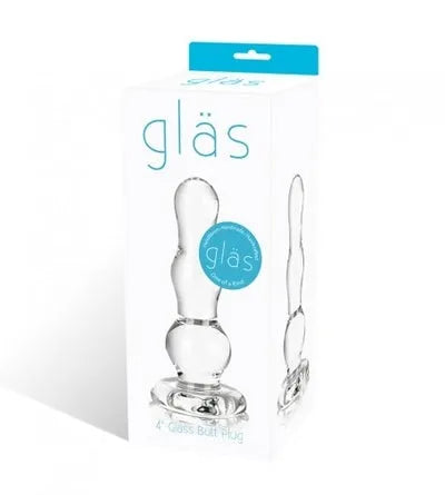 4" Glass Butt Plug - Take A Peek
