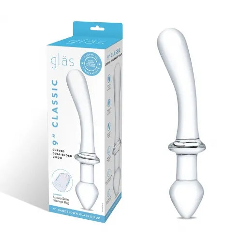 9" Classic Curved Dual-Ended Dildo - Take A Peek