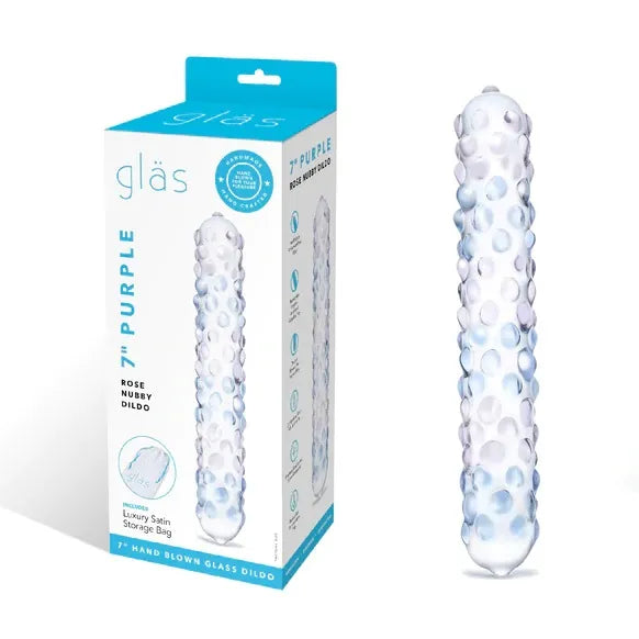 Purple Rose Nubby Dildo - Take A Peek