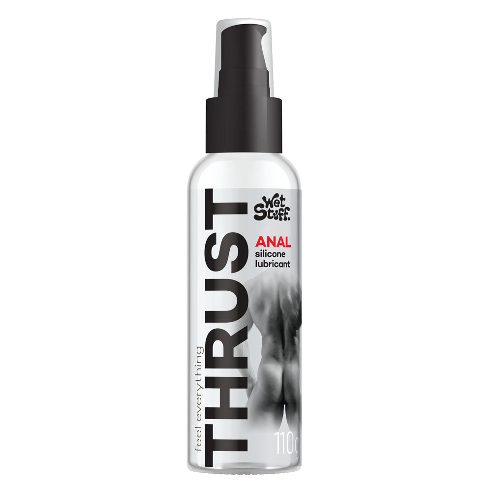 Wet Stuff Thrust - 110g Pump - Anal Silicone Lubricant - 110 gram Pump Bottle - Take A Peek