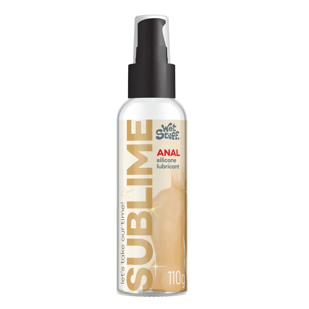 Wet Stuff Sublime - 110g Pump - Anal Silicone Lubricant - 110 gram Pump Bottle - Take A Peek