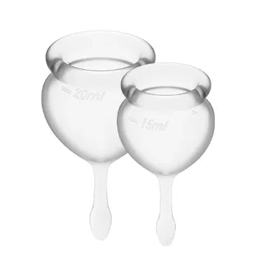 Satisfyer Feel Good Menstrual Cup (Transparent) - Take A Peek
