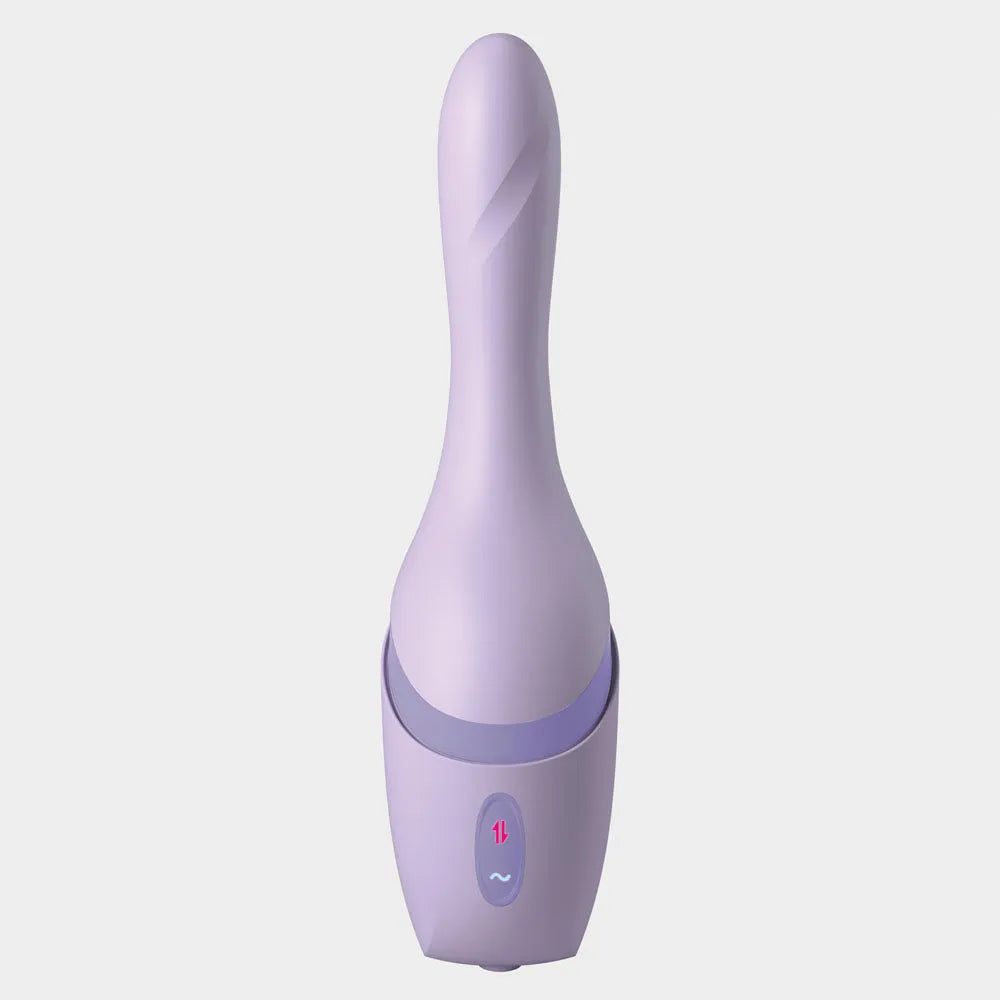 JimmyJane Hello Bang - 27 cm USB Rechargeable Warming & Thrusting Vibrator - Take A Peek
