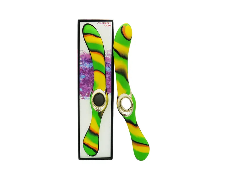 Colourful Camo Entice Vibrator Green - Take A Peek