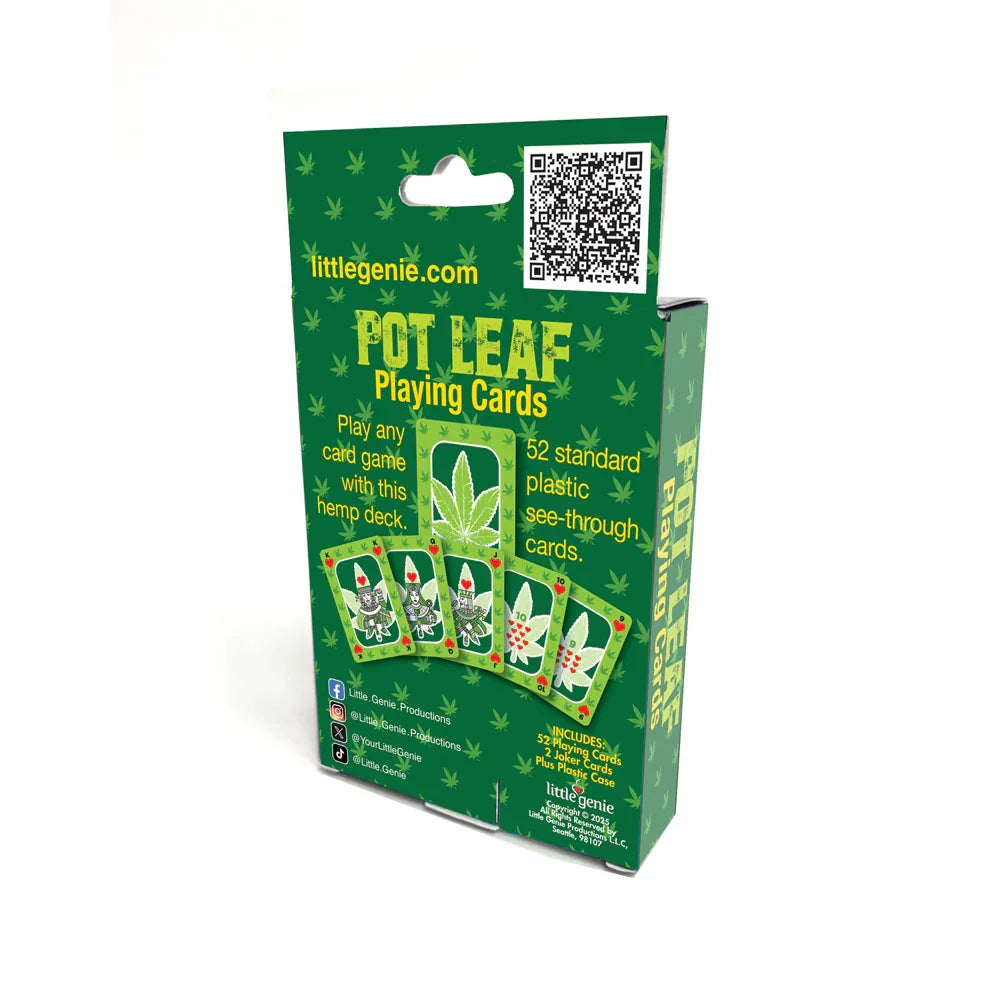 Pot Leaf Playing Cards - Waterproof Novelty Playing Cards - Take A Peek