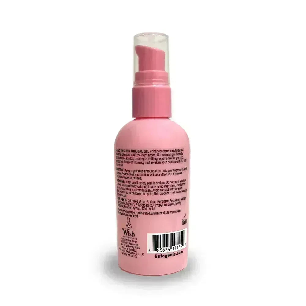 B-LUVD Tingling Arousal Gel - Water Based Unisex Arousal Gel Lubricant - 118 ml Bottle - Take A Peek
