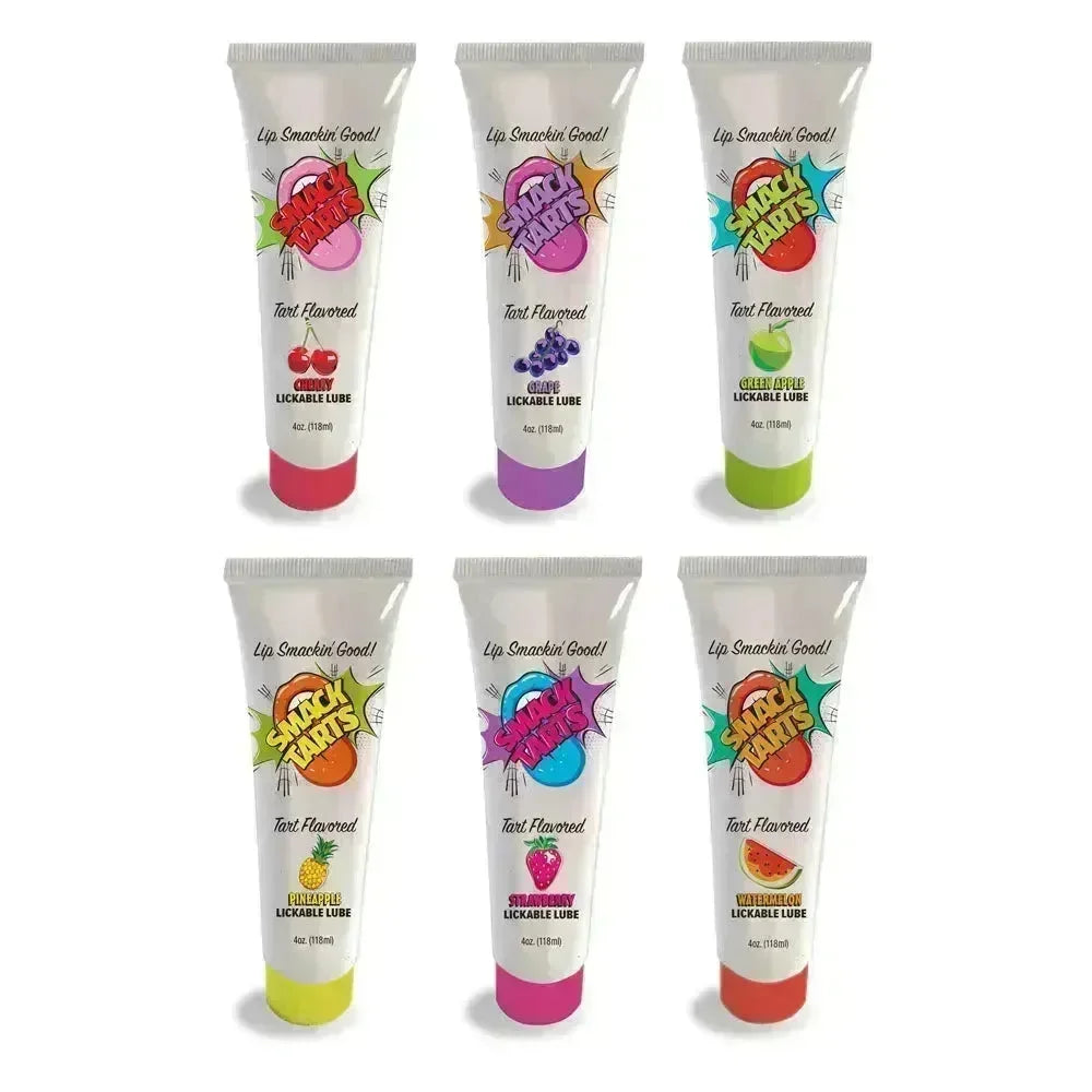 Smack Tarts - Sour Strawberry - Sour Strawberry Flavoured Lubricant - 120 ml Tube - Take A Peek