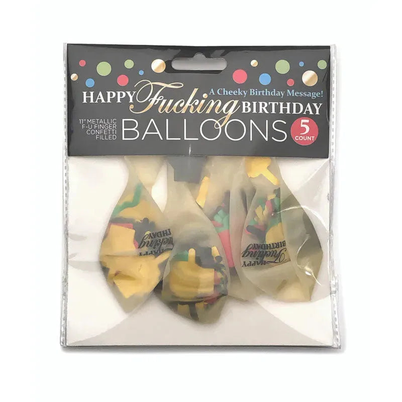 Happy Fucking Birthday Confetti Balloons - Take A Peek