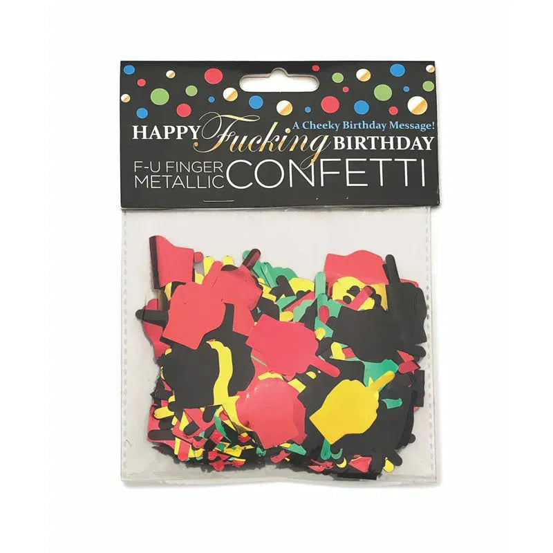 Happy Fucking Birthday FU Finger Confetti - Take A Peek