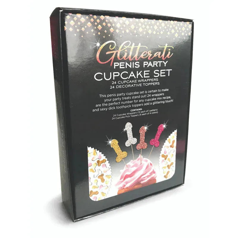 Glitterati - Penis Party Cupcake Set - Take A Peek