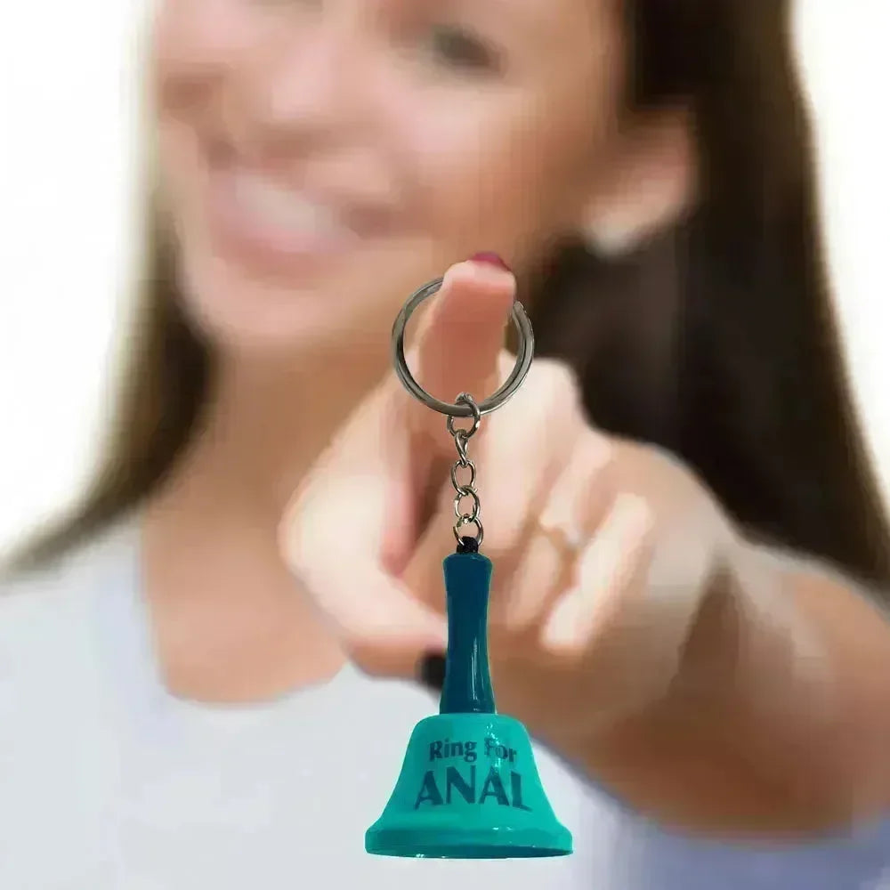 Super Fun Key Chain - Ring For Anal - Novelty Bell Keychain - Take A Peek