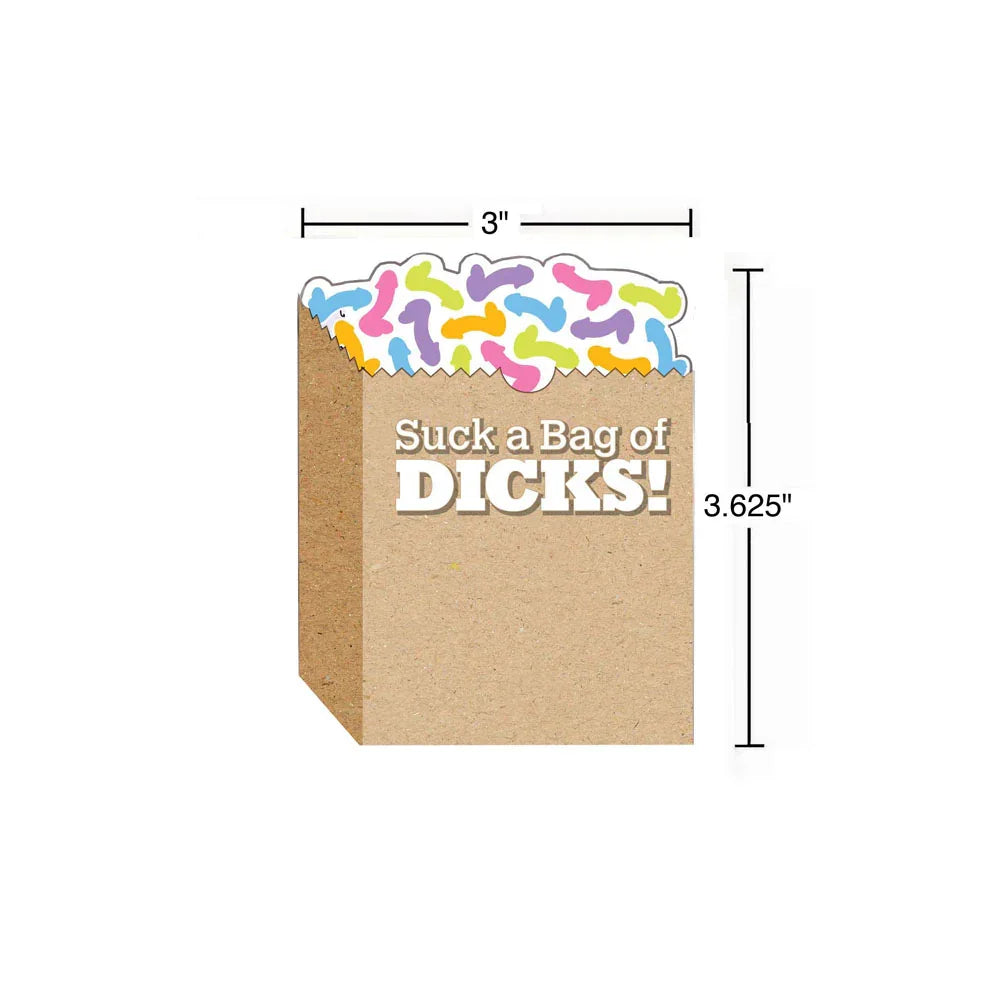 Suck A Bag Of Dicks! Sticky Notes - Novelty Sticky Notes - 100 Pack - Take A Peek