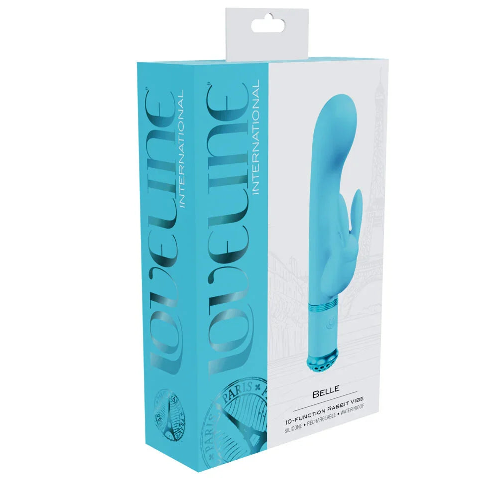 LOVELINE Belle - - 15.6 cm USB Rechargeable Rabbit VIbrator - Take A Peek