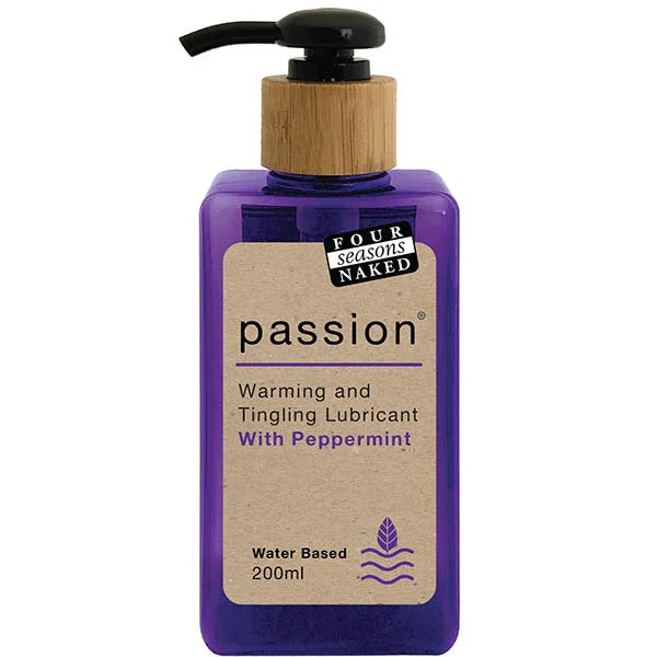 Four Seasons Passion - Warming & Tingling Water Based Lubricant with Peppermint Oil - 200 ml - Take A Peek
