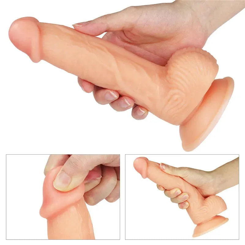 The Ultra Soft Dude - 20 cm long (8'') Dong - Take A Peek
