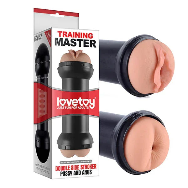Training Master Double Side Stroker - Pussy & Ass Double Sided Stroker - Take A Peek
