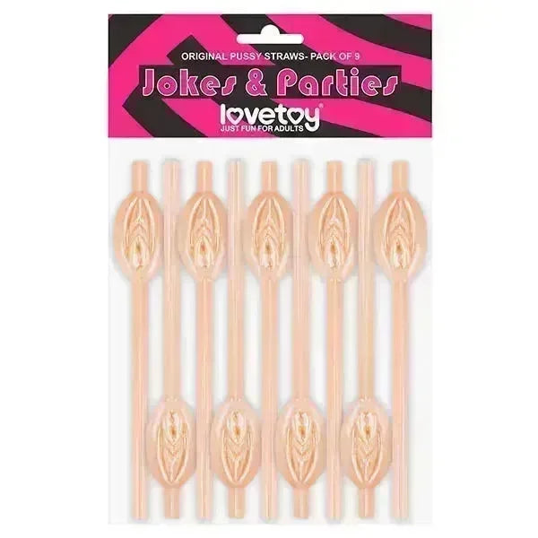 Jokes & Parties Original Pussy Straws - Pussy Straws - Set of 9 - Take A Peek