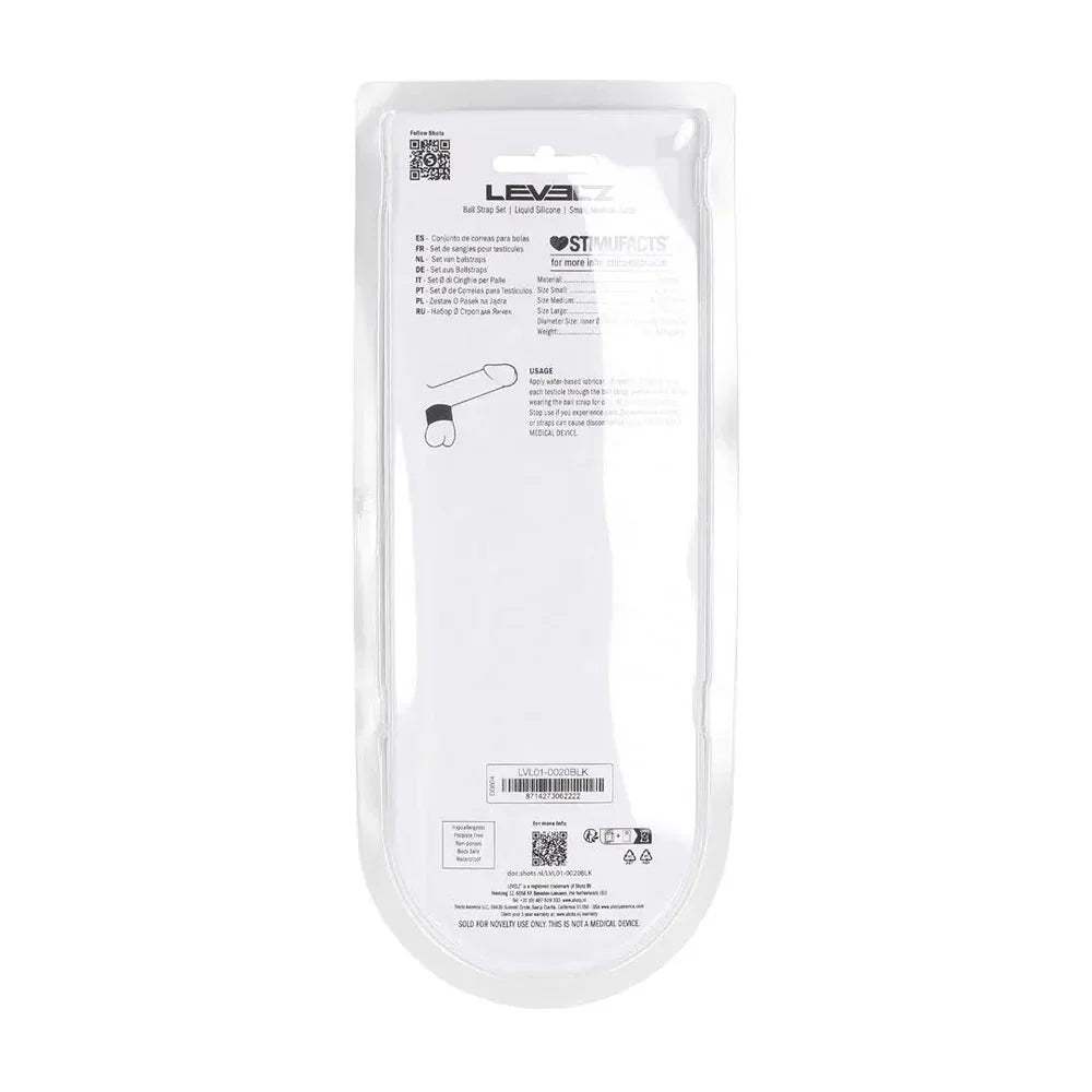 LEVELZ Liquid Silicone Ball Strap Set of 3 - - Ball Stretchers - Set of 3 Sizes - Take A Peek