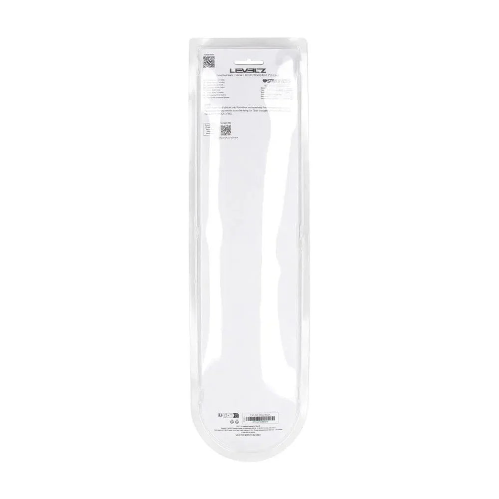 LEVELZ Curved Silicone Anal Beads - - 29.5 cm Anal Beads - Take A Peek