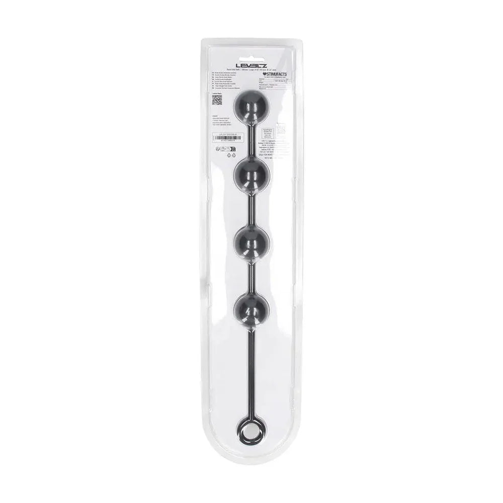 LEVELZ Round Silicone Anal Balls - L - 40mm - 40.5 cm Large Anal Beads - Take A Peek