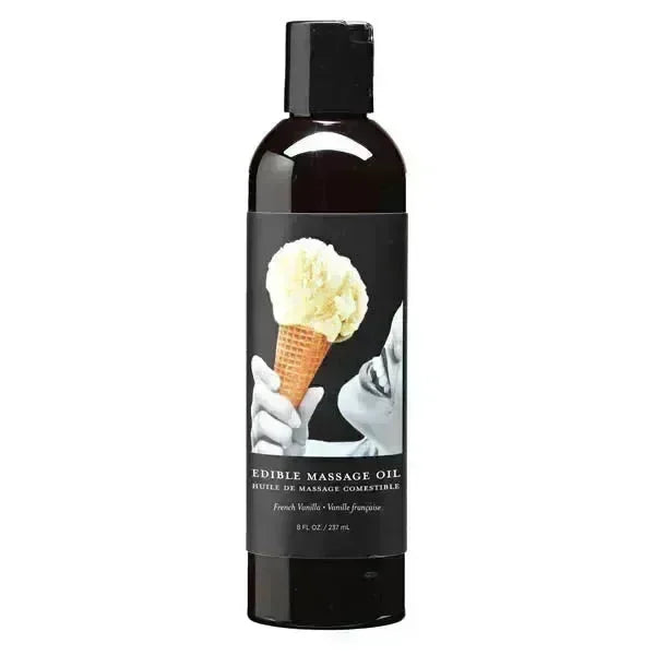 Edible Massage Oil - French Vanilla Flavoured - 237 ml Bottle - Take A Peek