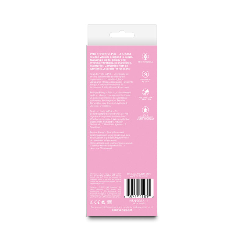Pretty in Petal - - 15.5 cm USB Rechargeable Vibrator - Take A Peek