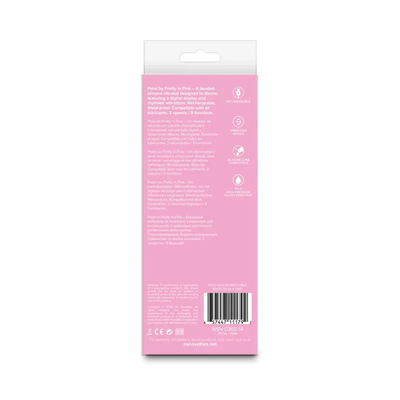 Pretty in Petal - - 15.5 cm USB Rechargeable Vibrator - Take A Peek