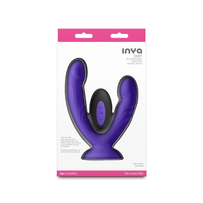 INYA Duet - - USB Rechargeable Vibrating Double Dildo with Wireless Remote - Take A Peek