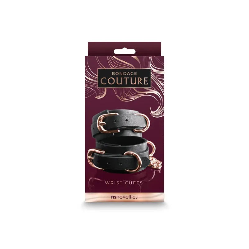 Bondage Couture Wrist Cuffs - - Take A Peek