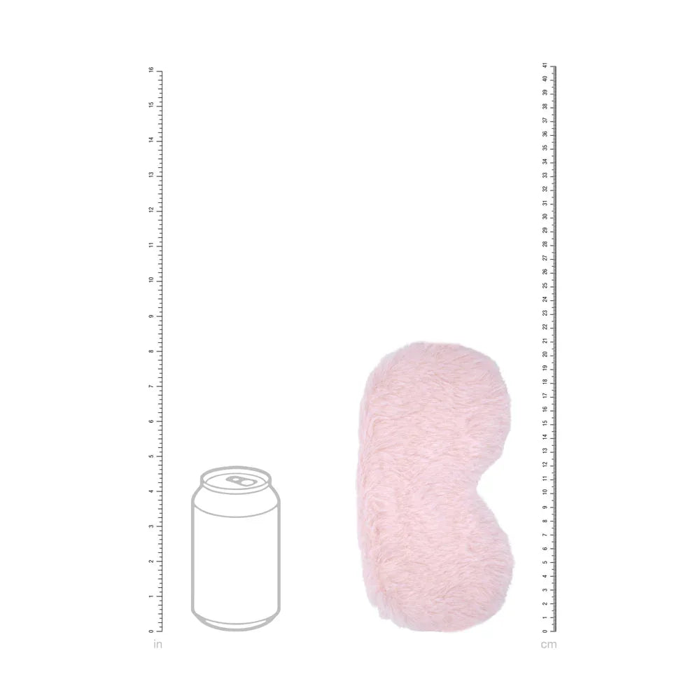 OUCH! Fluffy Mask - Powder Pink - Pink Fluffy Eye Mask