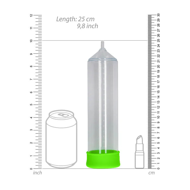 OUCH! Glow In The Dark Comfort Beginner Pump - Clear/Glow Penis Pump - Take A Peek