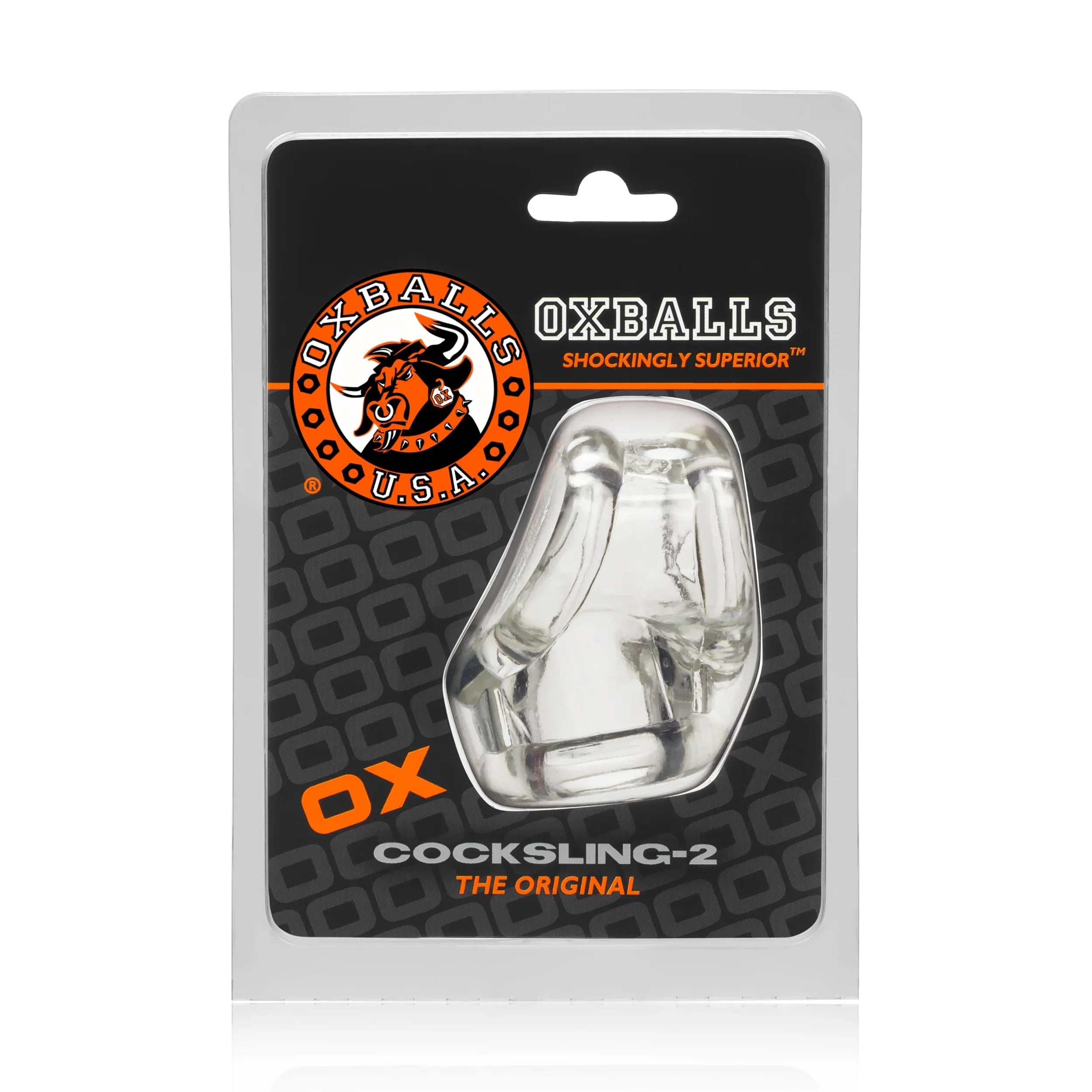 OXBALLS COCKSLING-2 original cocksling CLEAR-OX-1013-CLR